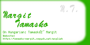 margit tamasko business card